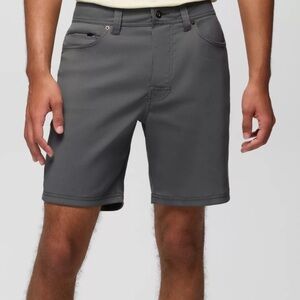 Prana Zion 5- pocket shorts. Dark gray, men’s size 34